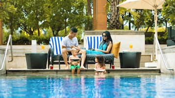 Premier Twin Beds with Pool View and Lounge Access - Happy Hours 6:30 PM to 8:30 PM
