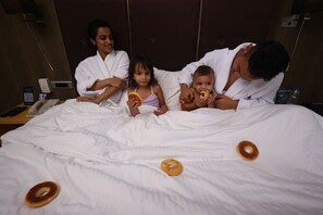 Down comforters, pillowtop beds, minibar, in-room safe