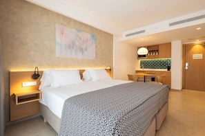 Premium Studio, Pool View | 1 bedroom, desk, blackout drapes, free WiFi