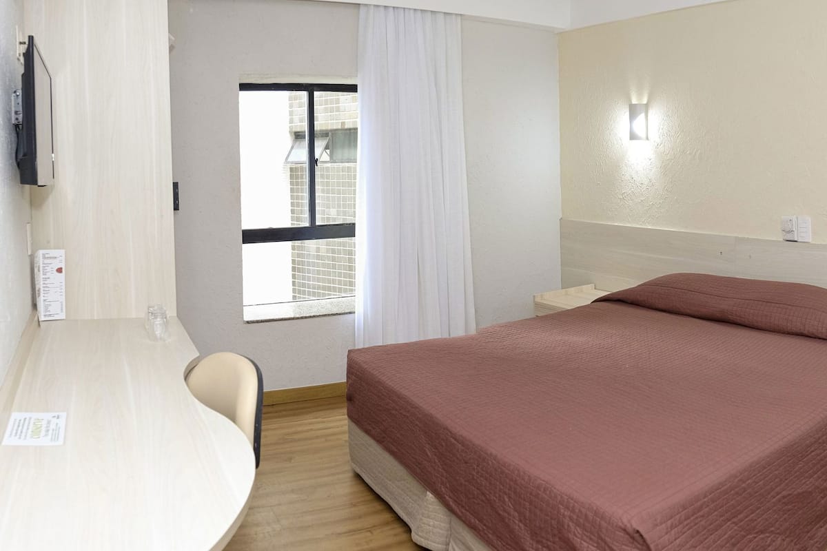 In-room safe, desk, blackout drapes, free cribs/infant beds