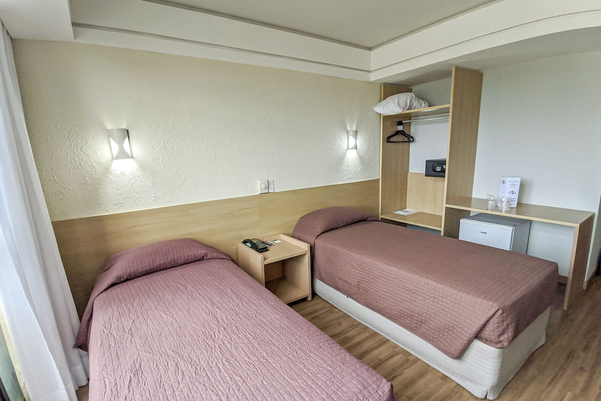 In-room safe, desk, blackout drapes, free cribs/infant beds