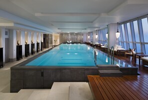 Indoor pool, open 7:30 AM to 10:00 PM, pool loungers, lifeguards on site - Park Hyatt Shanghai (Shanghai)