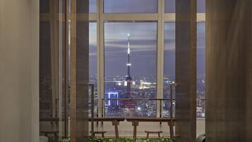 Minibar, in-room safe, desk, laptop workspace