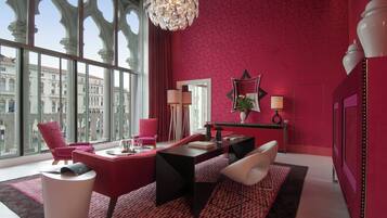 Deluxe Suite, Canal View (Grand) | Premium bedding, minibar, in-room safe, desk