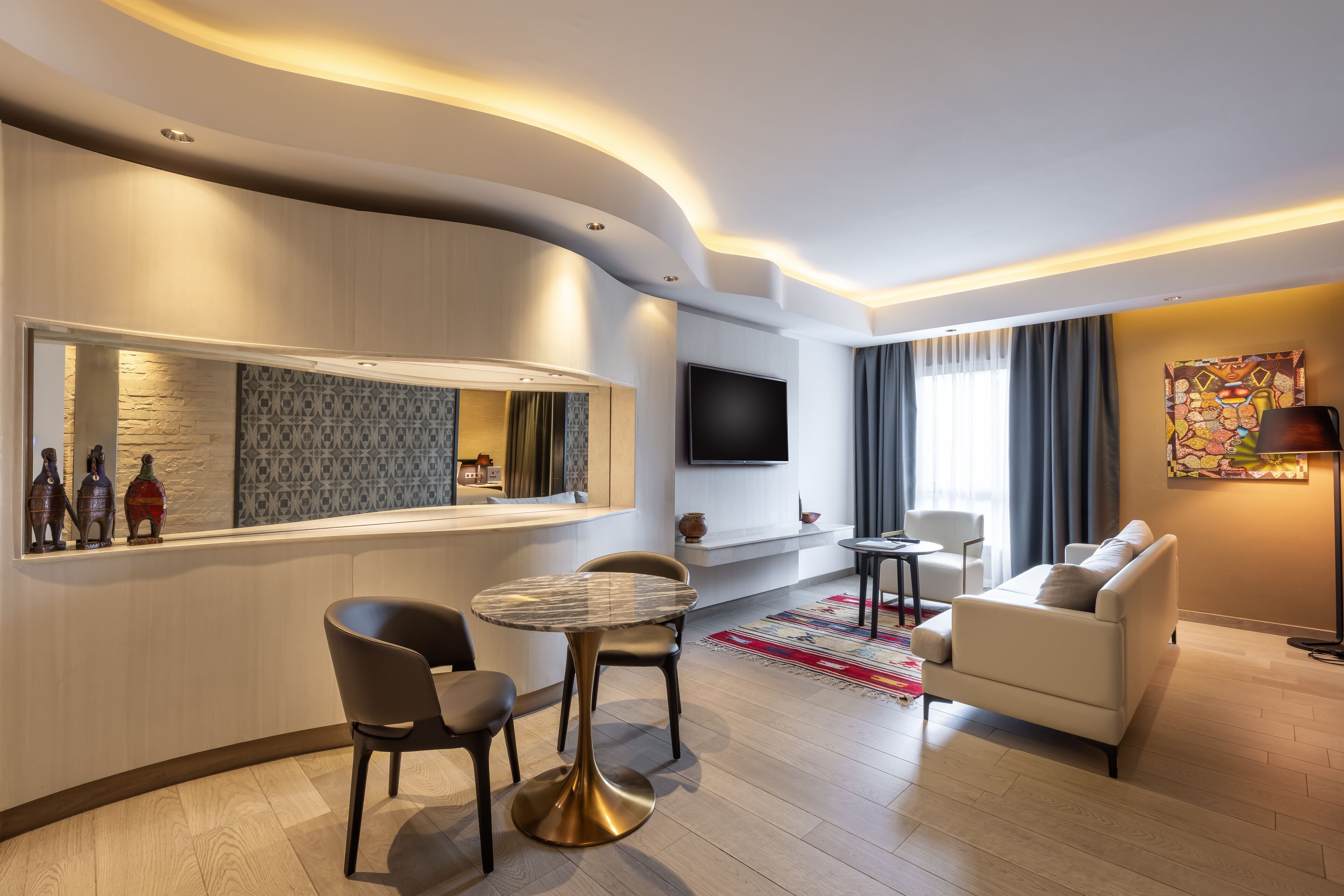 superior suite, 1 king bed (one bedroom suite) | egyptian cotton sheets, premium bedding, tempur-pedic beds, free minibar