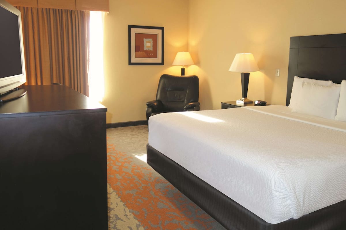 Room, 1 King Bed, Non Smoking | Premium bedding, desk, blackout drapes, iron/ironing board