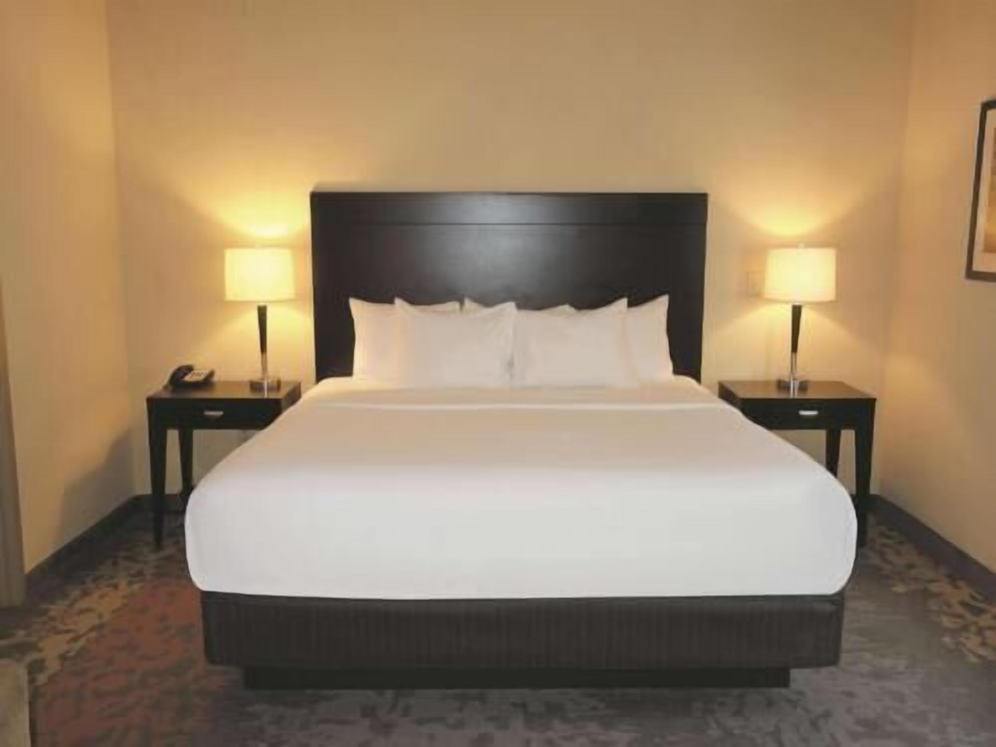Premium bedding, desk, blackout curtains, iron/ironing board