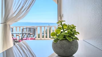 Family Studio, Sea View | Balcony