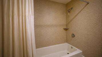 Room, 2 Queen Beds, Non Smoking | Bathroom | Free toiletries, towels