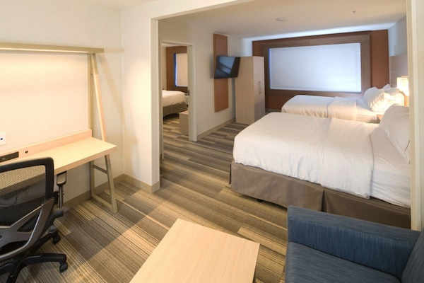 Suite, 2 Queen Beds | In-room safe, desk, laptop workspace, iron/ironing board
