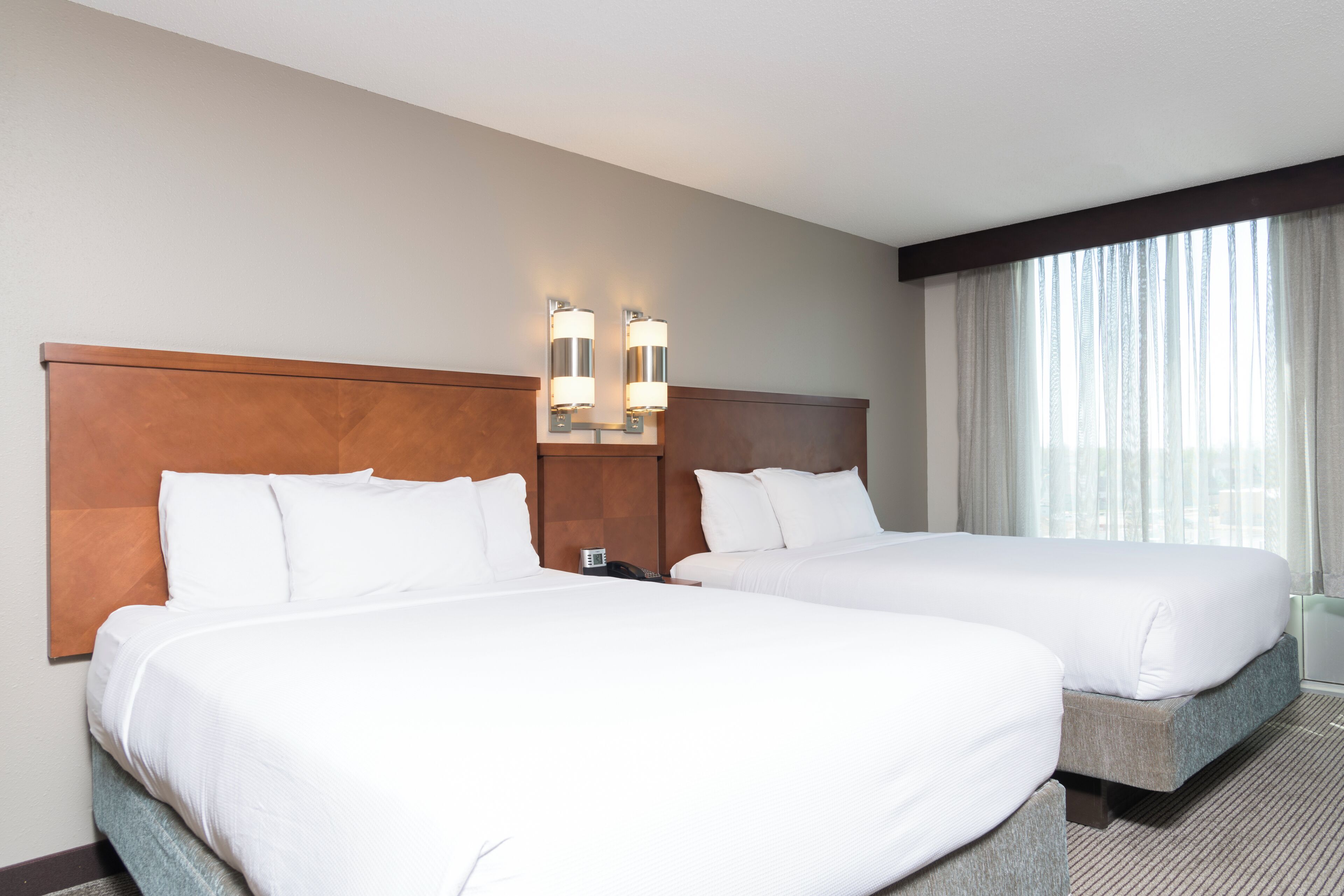 desk, blackout curtains, iron/ironing board, free cots/infant beds