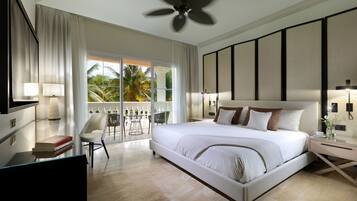 1 bedroom, hypo-allergenic bedding, down comforters, in-room safe