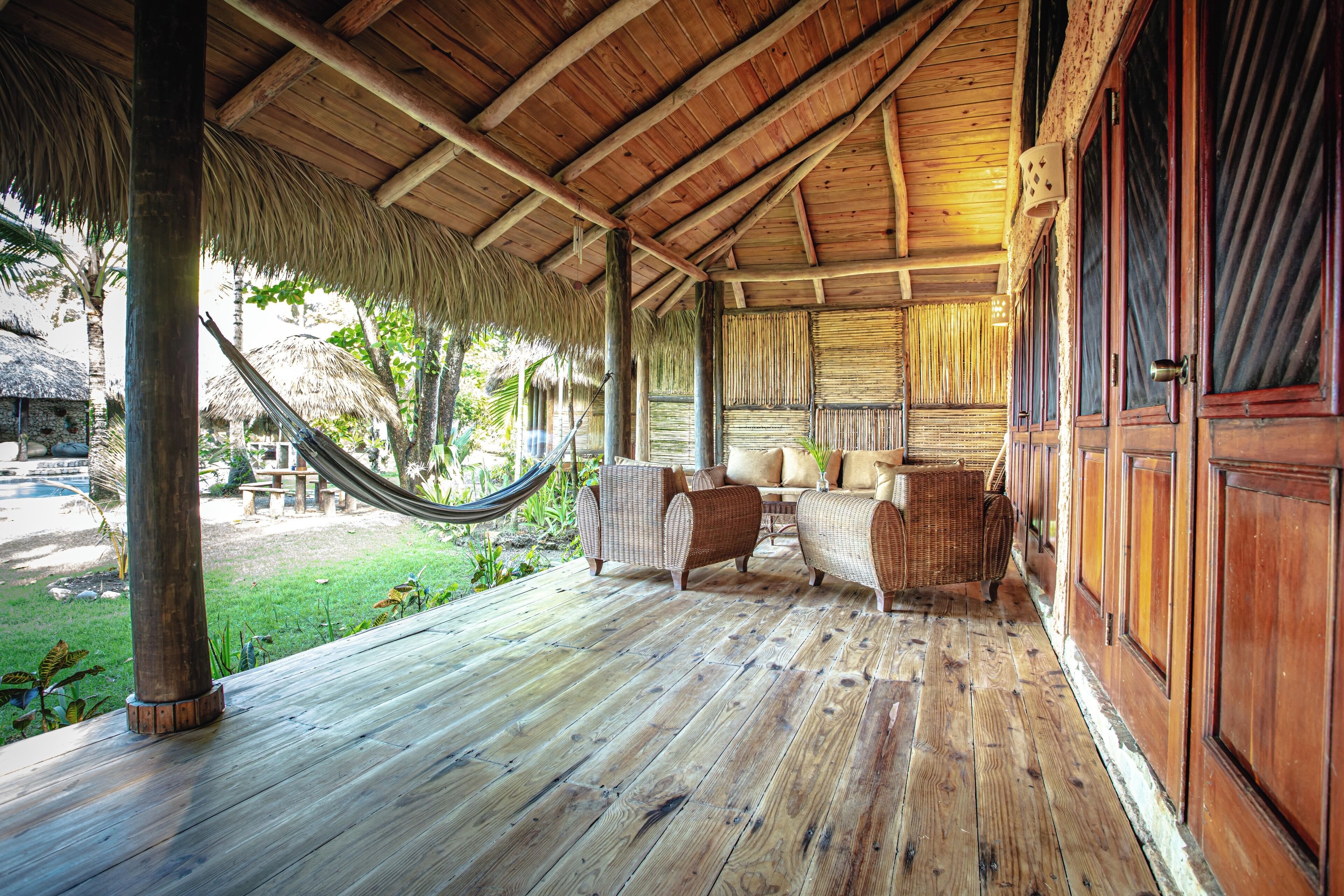 Bungalow Confort, 3 habitaciones | Vista al jardín