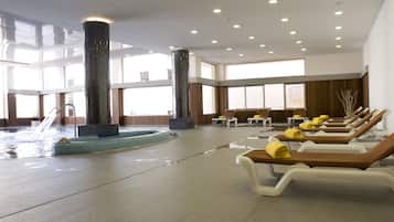 Sauna, tina de hidromasaje y baño turco o hammam
