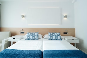 Twin Room, Balcony, Sea View | Desk, blackout curtains, free WiFi, bed sheets