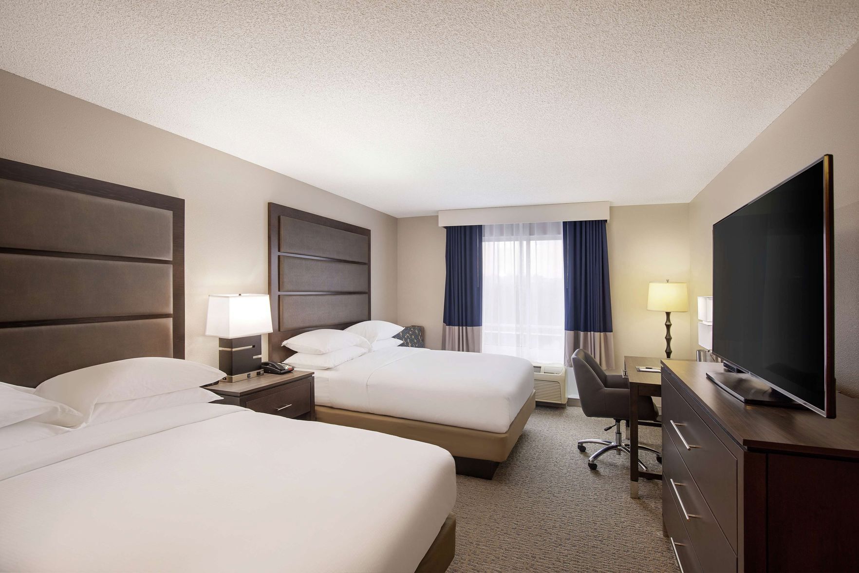 In-room safe, desk, laptop workspace, blackout drapes