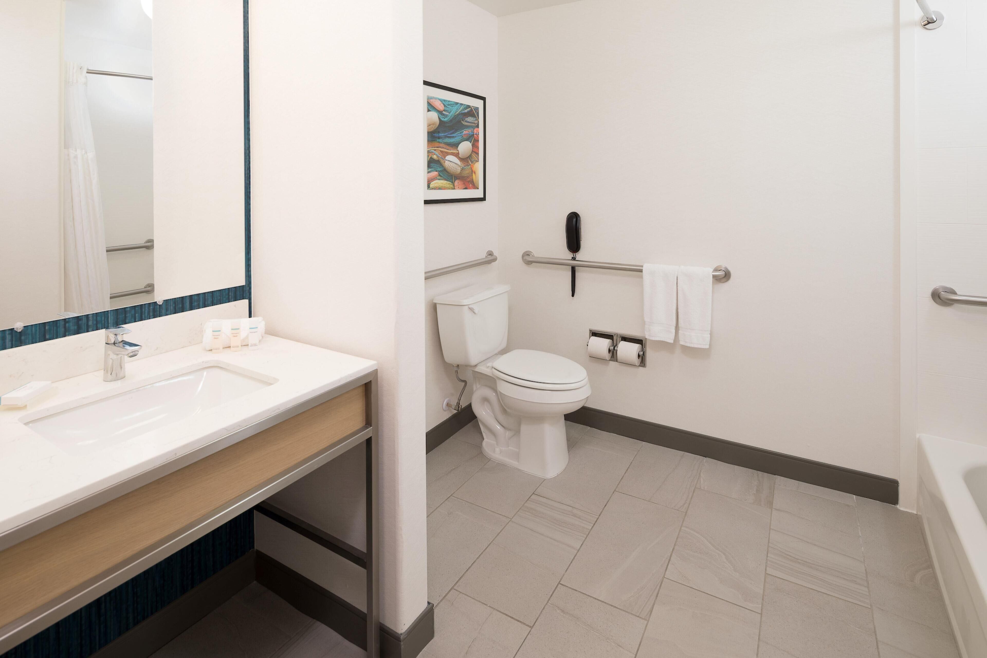 1 cama King size, accesible en silla de ruedas, de no fumar | Baño