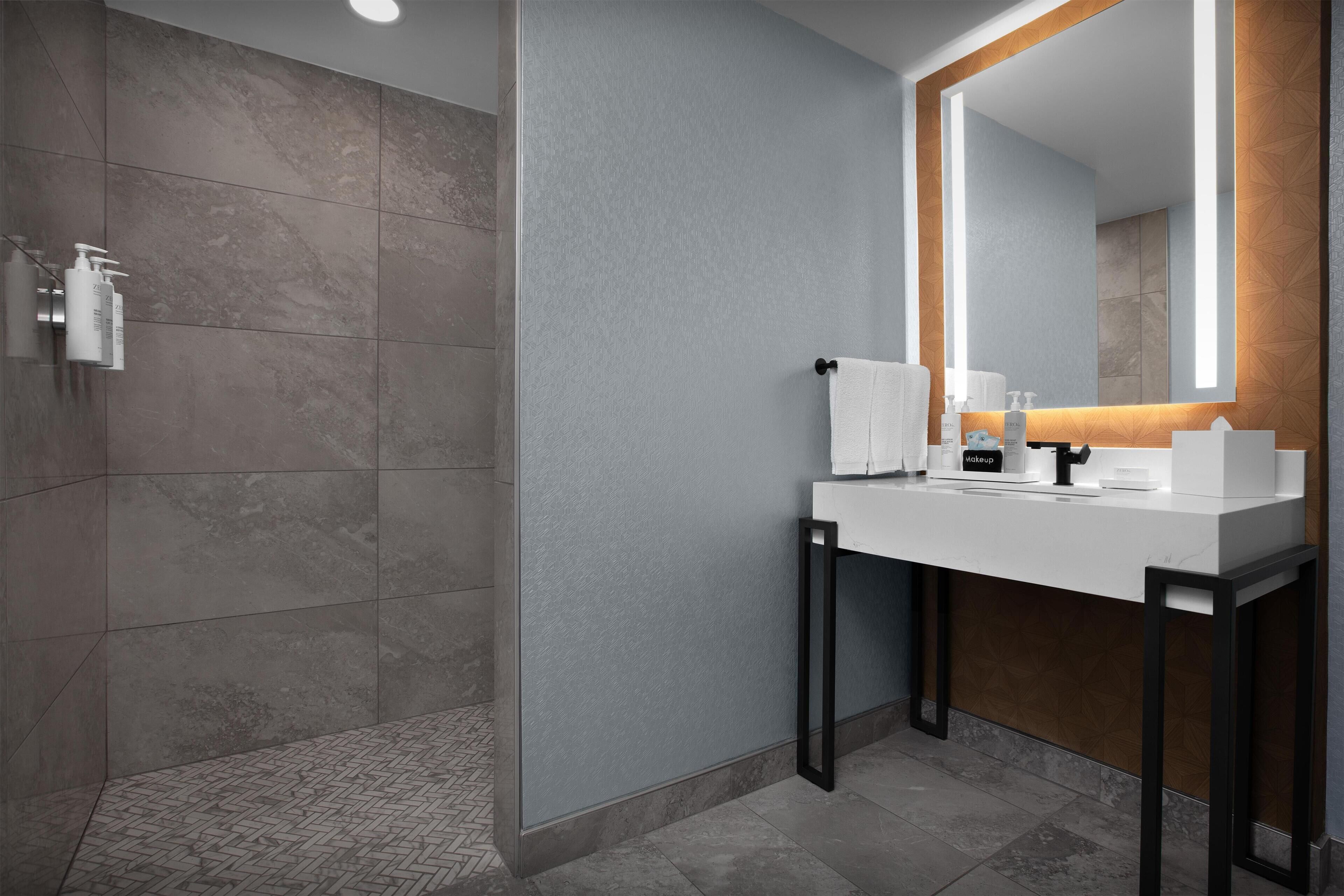 Suite, 2 Queen Beds, Accessible (Mobility, 3x3 Shower) | Bathroom