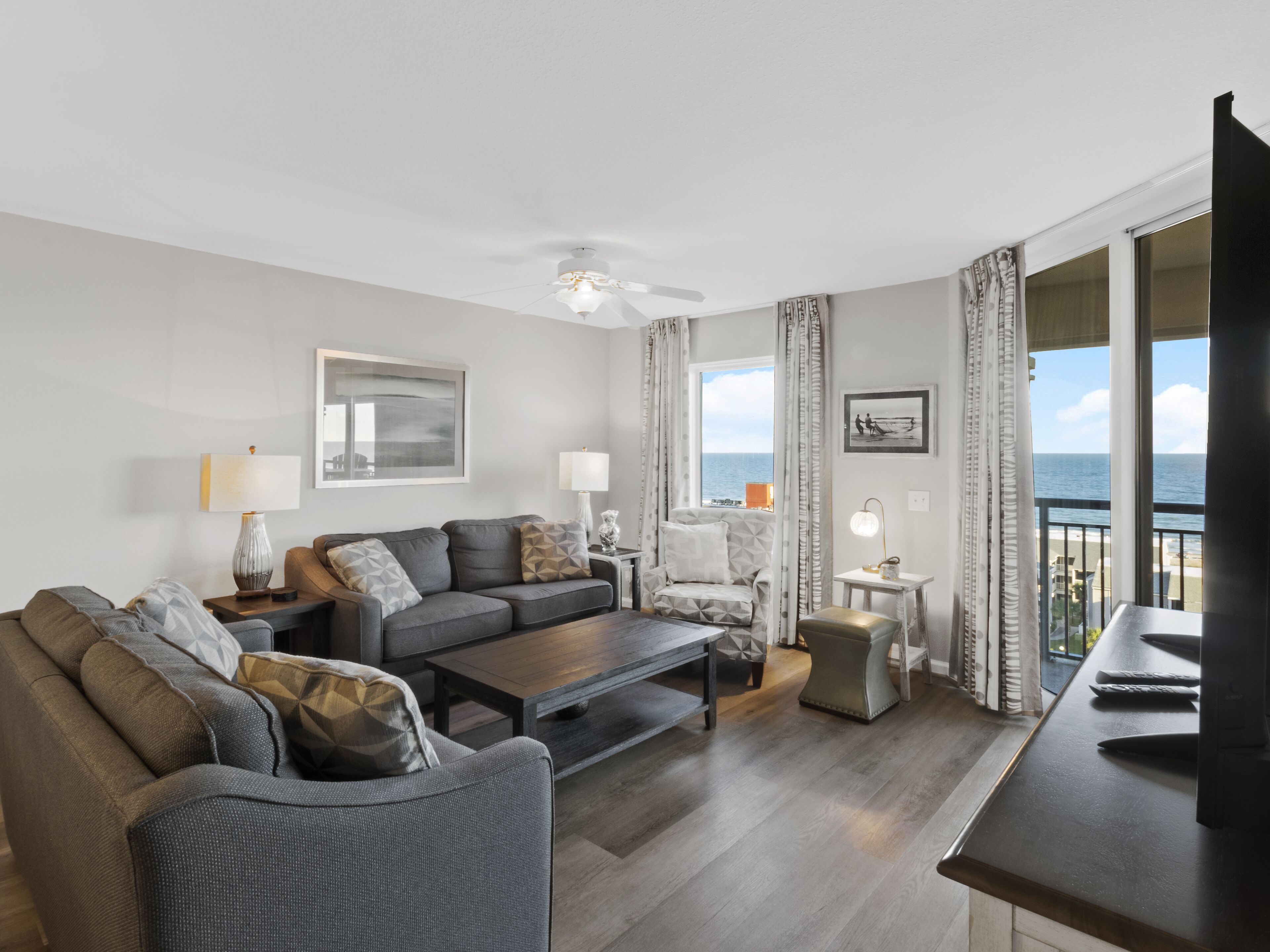 premium condo, 3 bedrooms, non smoking, ocean view | living area | tv, dvd player