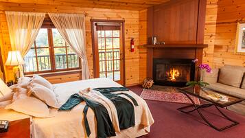 Camera Romantica, 1 letto king, non fumatori, vista baia | 1 camera, biancheria da letto di alta qualità, ferro/asse da stiro