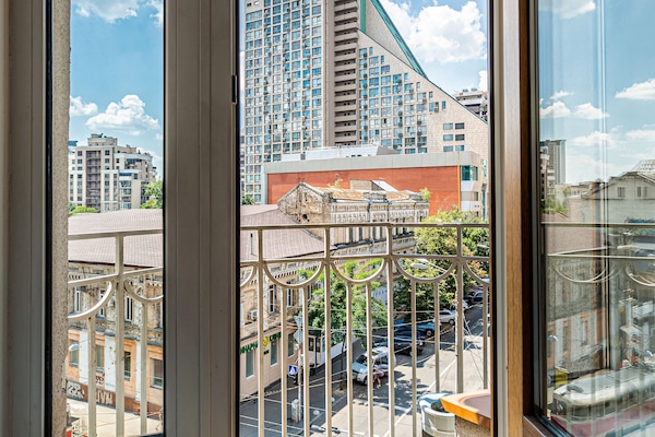 Stadsuitzicht vanuit accommodatie