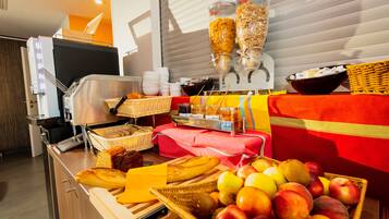 Daily buffet breakfast for a fee