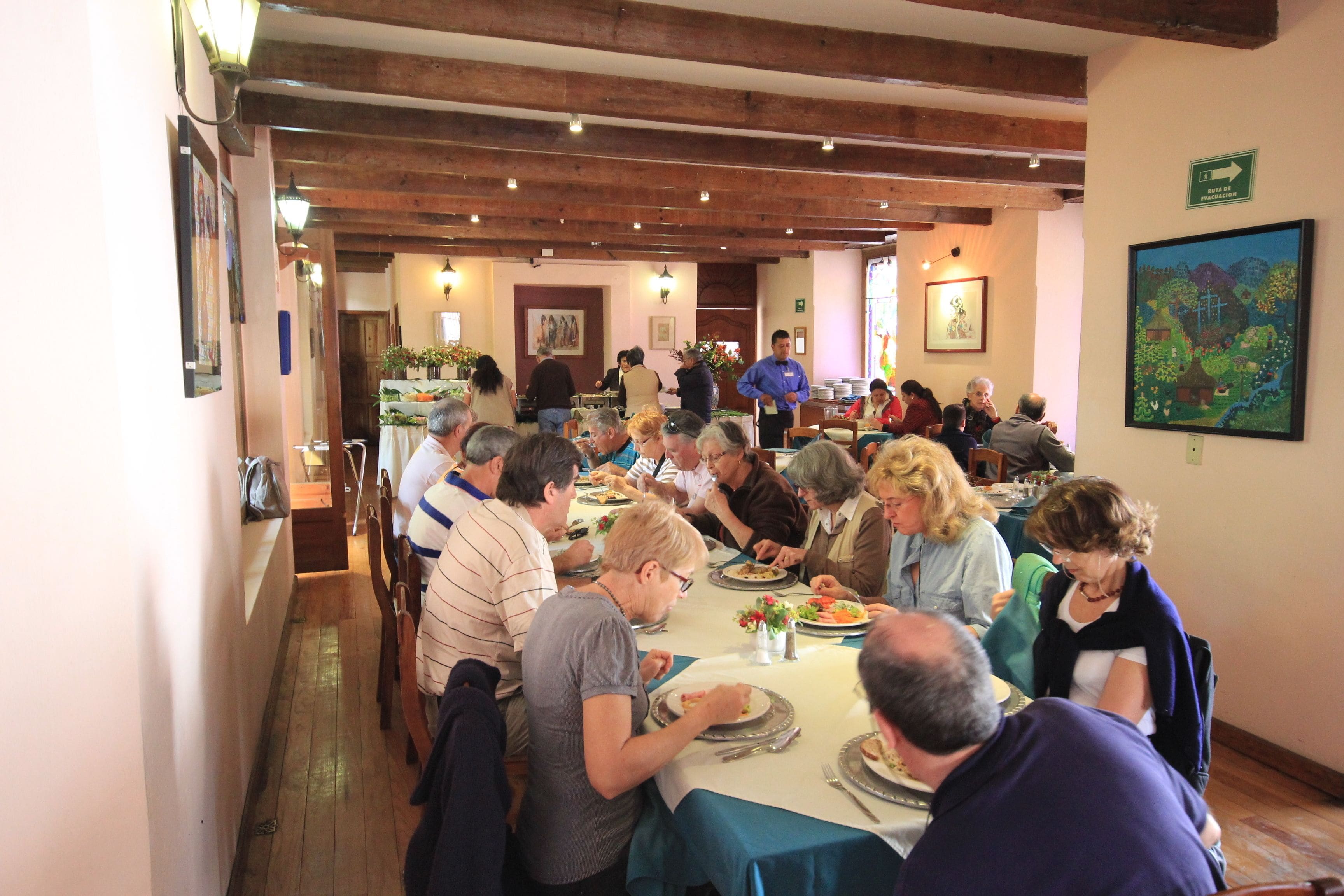 breakfast, lunch and dinner served