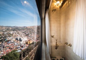 Ducha, artículos de tocador de diseñador, secador de pelo, toallas