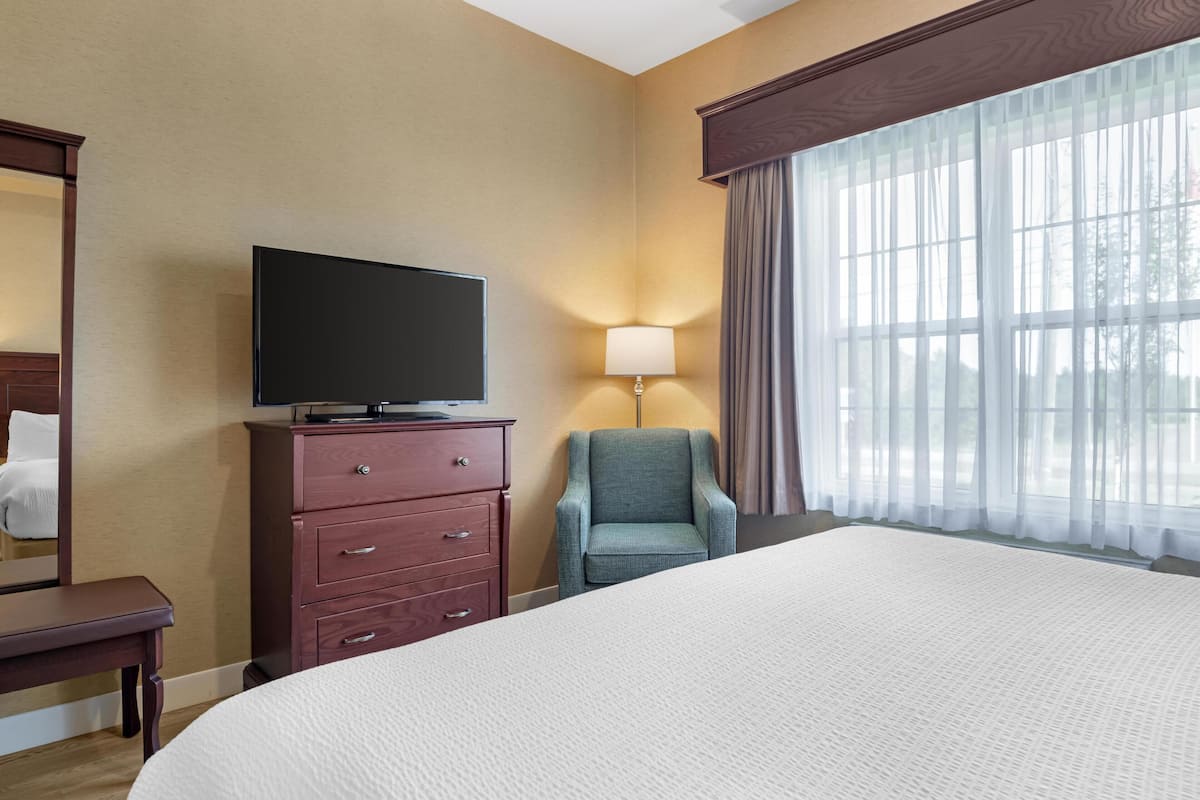 Suite, 1 très grand lit, non-fumeurs, réfrigérateur et four à micro-ondes (with Sofabed) | Literie hypoallergénique, couette en duvet d'oie, surmatelas, bureau