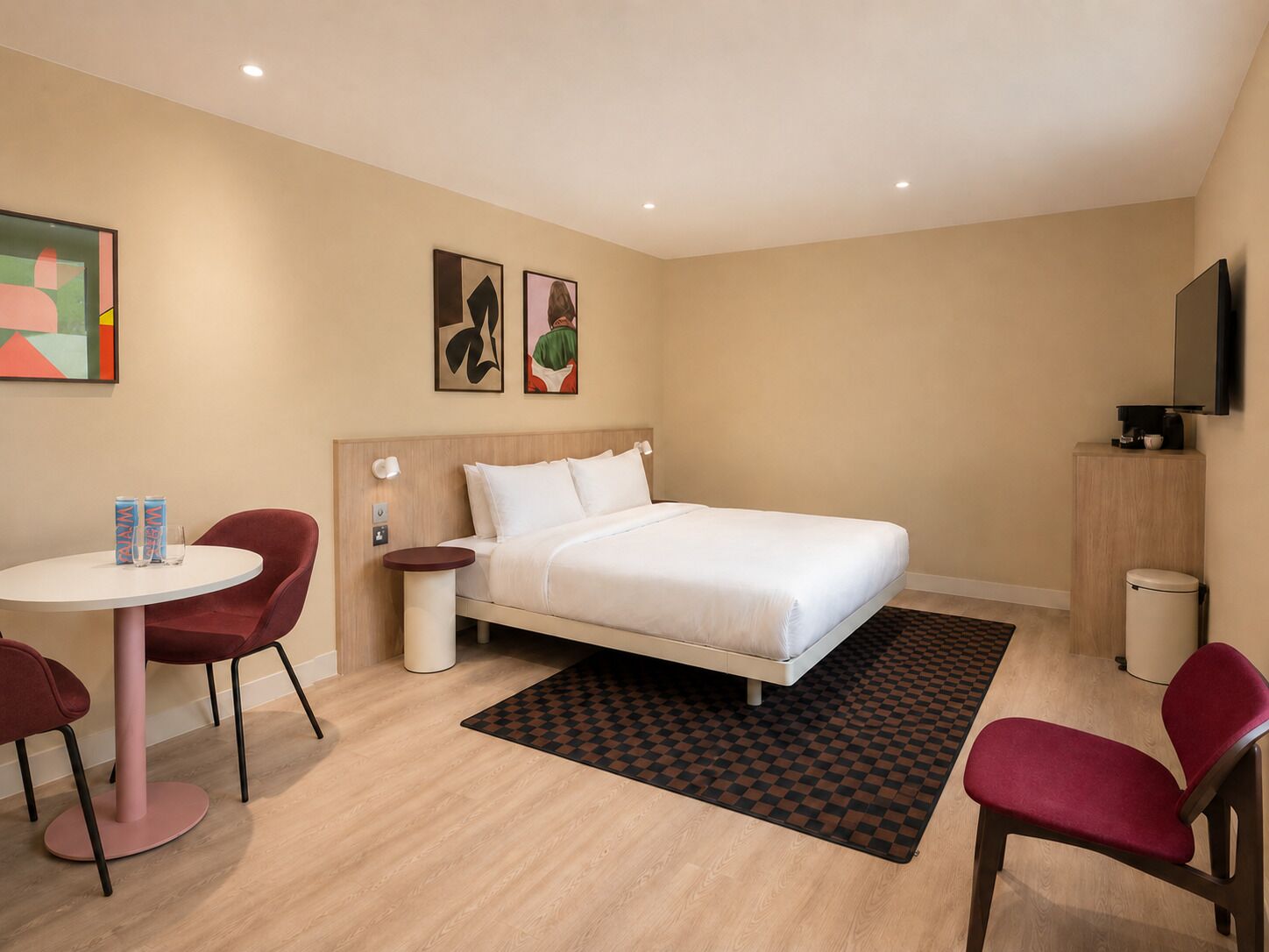 Premium bedding, memory foam beds, minibar, in-room safe