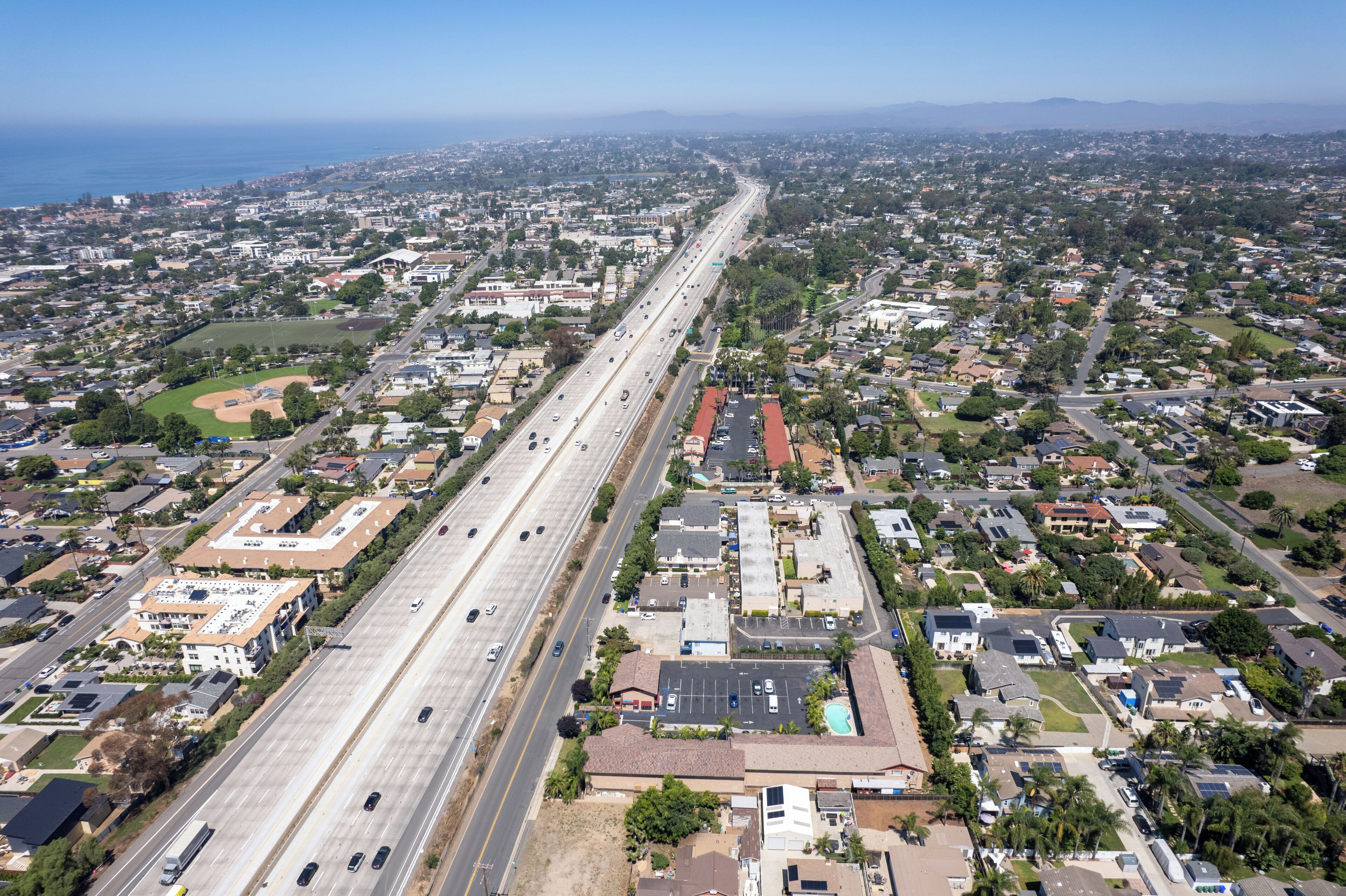 منظر من الجو على ارتفاع عالٍ