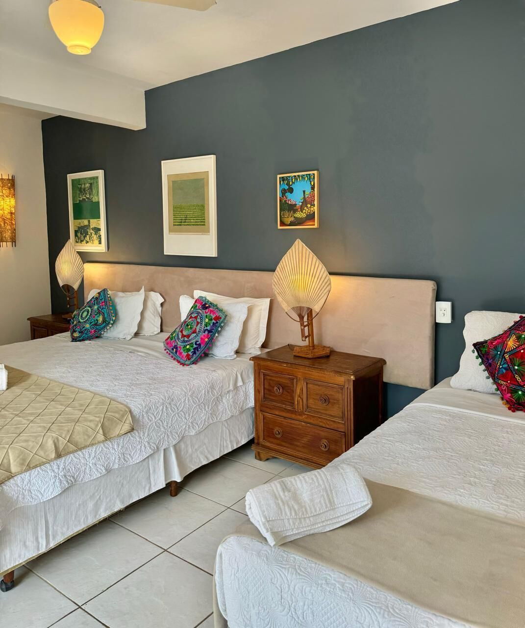 deluxe triple room, in the garden | minibar, free wifi, bed sheets