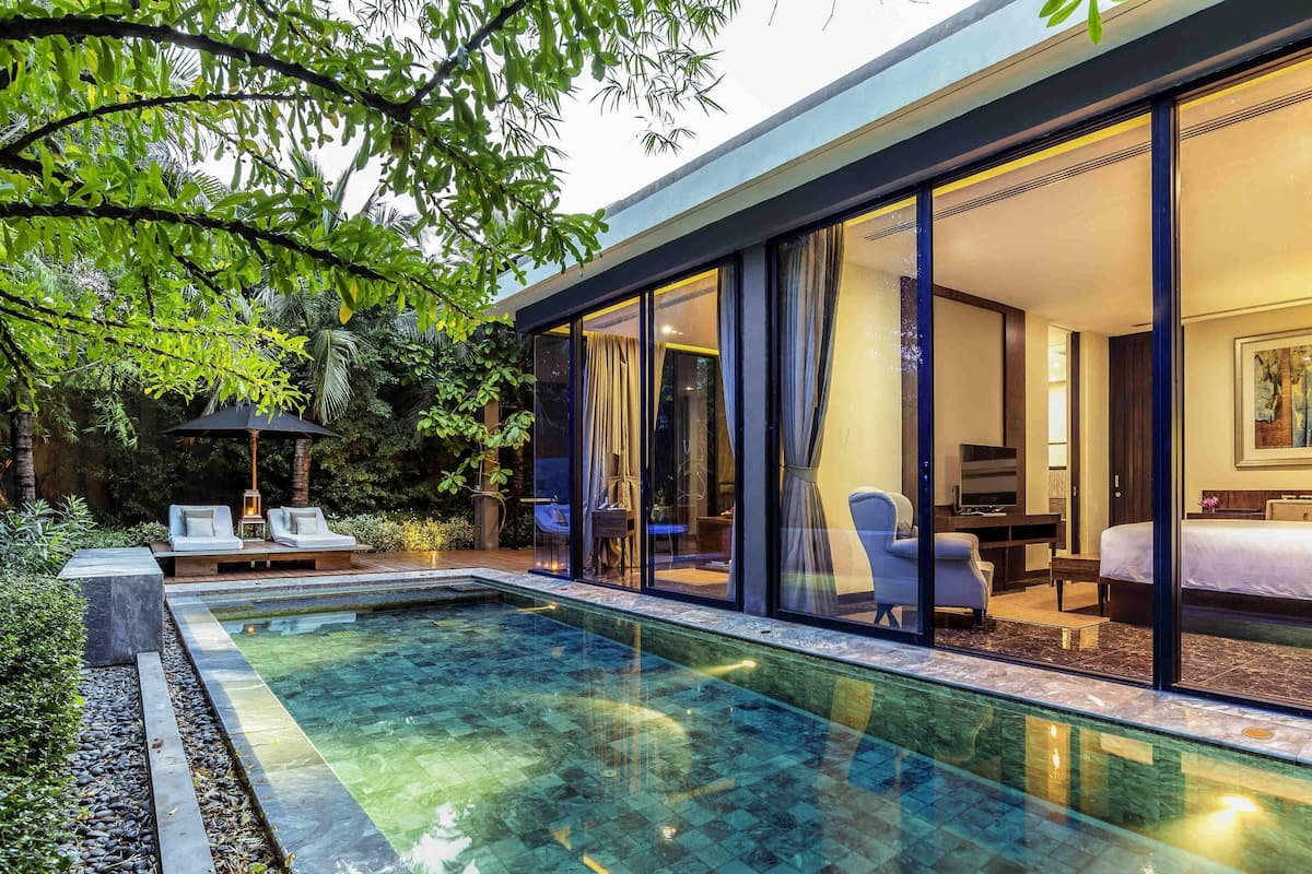Villa - 1 sovrum - privat pool (24 hrs. butler service) | 3 sovrum, sÀngtillbehör av högsta kvalitet och minibar