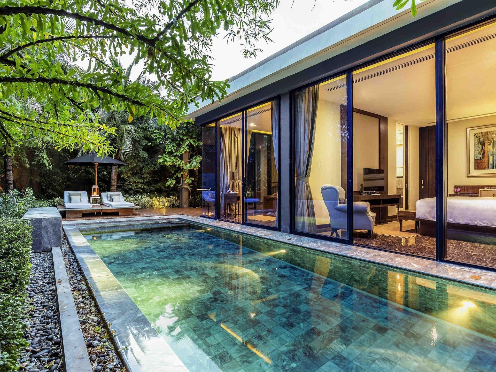 Villa, 1 Schlafzimmer, eigener Pool (24 hrs. butler service) | Hochwertige Bettwaren, Minibar, Zimmersafe, Schreibtisch