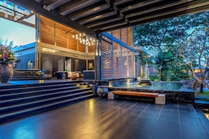 Front of property – evening/night