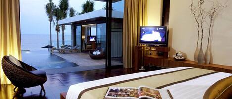 3 chambres, literie de qualité supérieure, minibar
