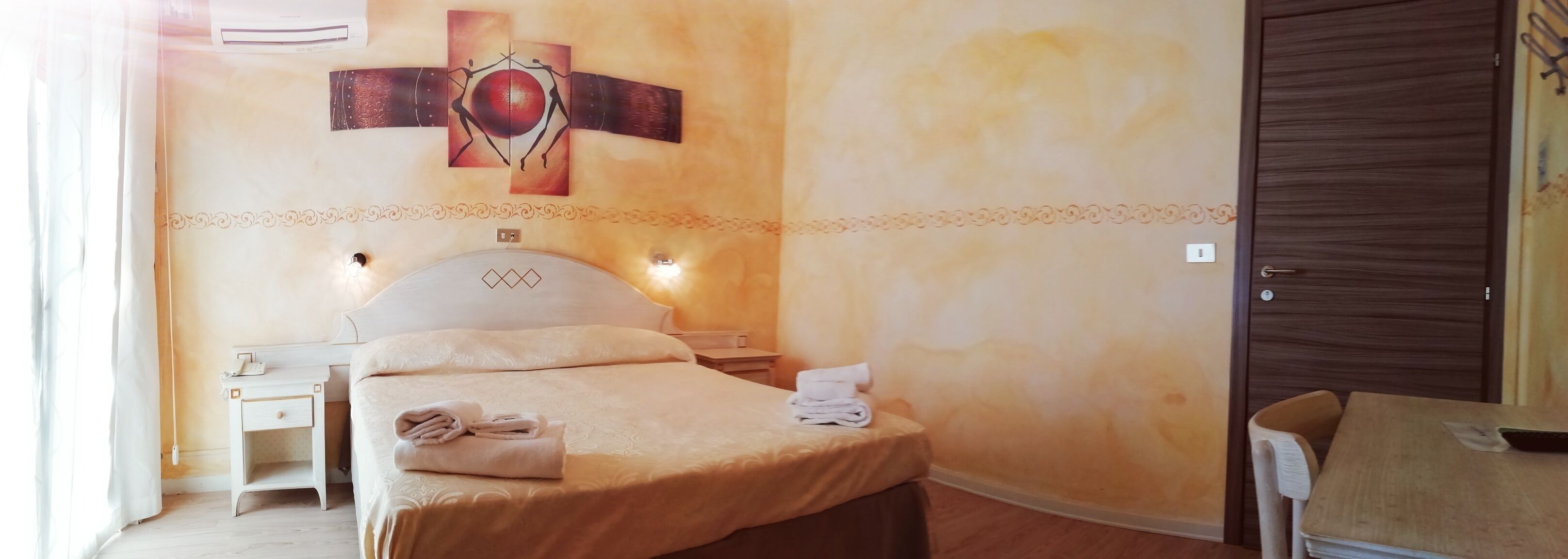 double room | memory-foam beds, in-room safe, individually decorated, desk