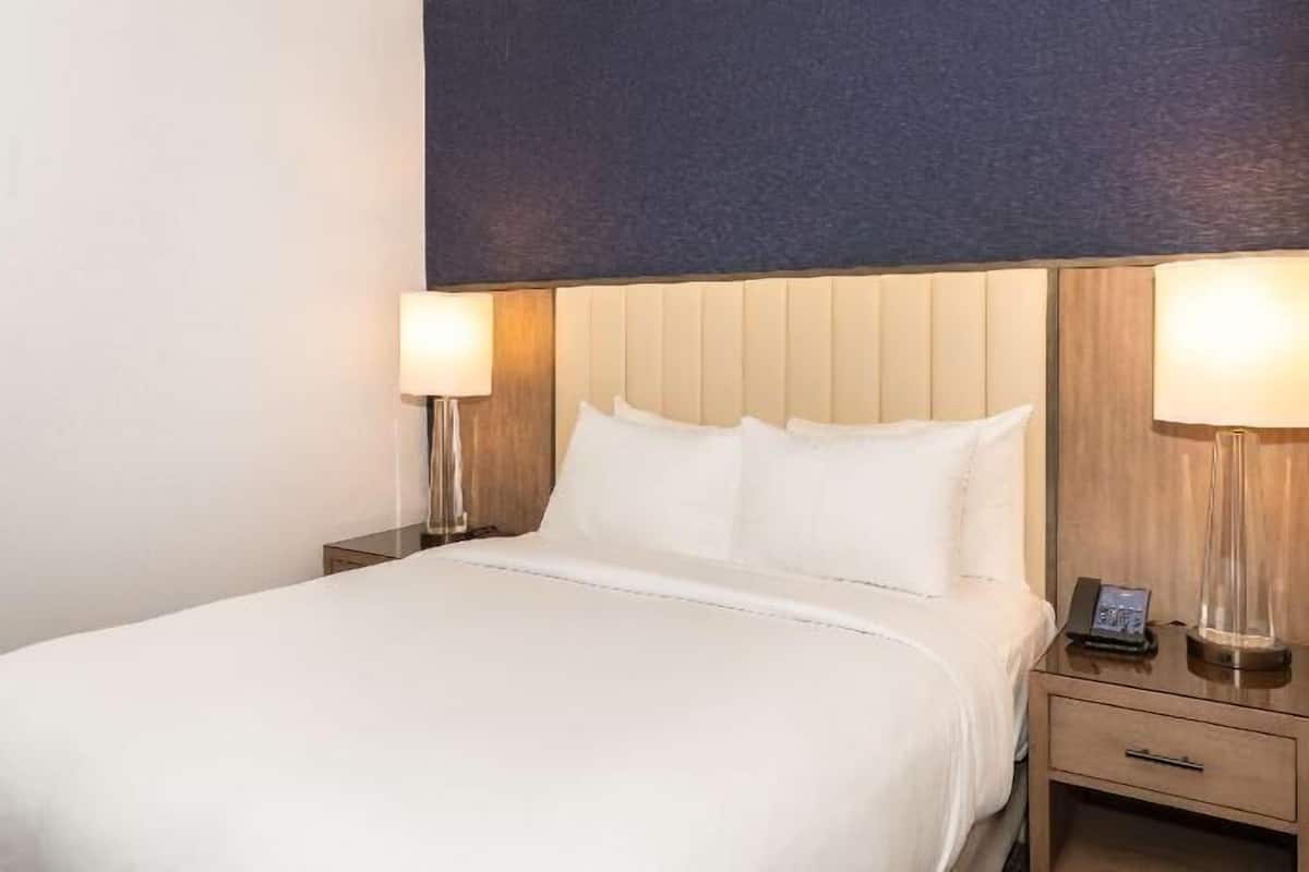 Premium bedding, pillowtop beds, in-room safe, desk