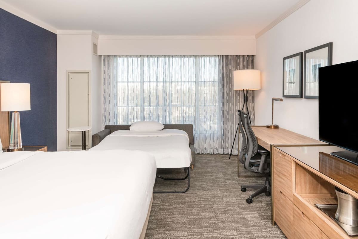 Premium bedding, pillowtop beds, in-room safe, desk