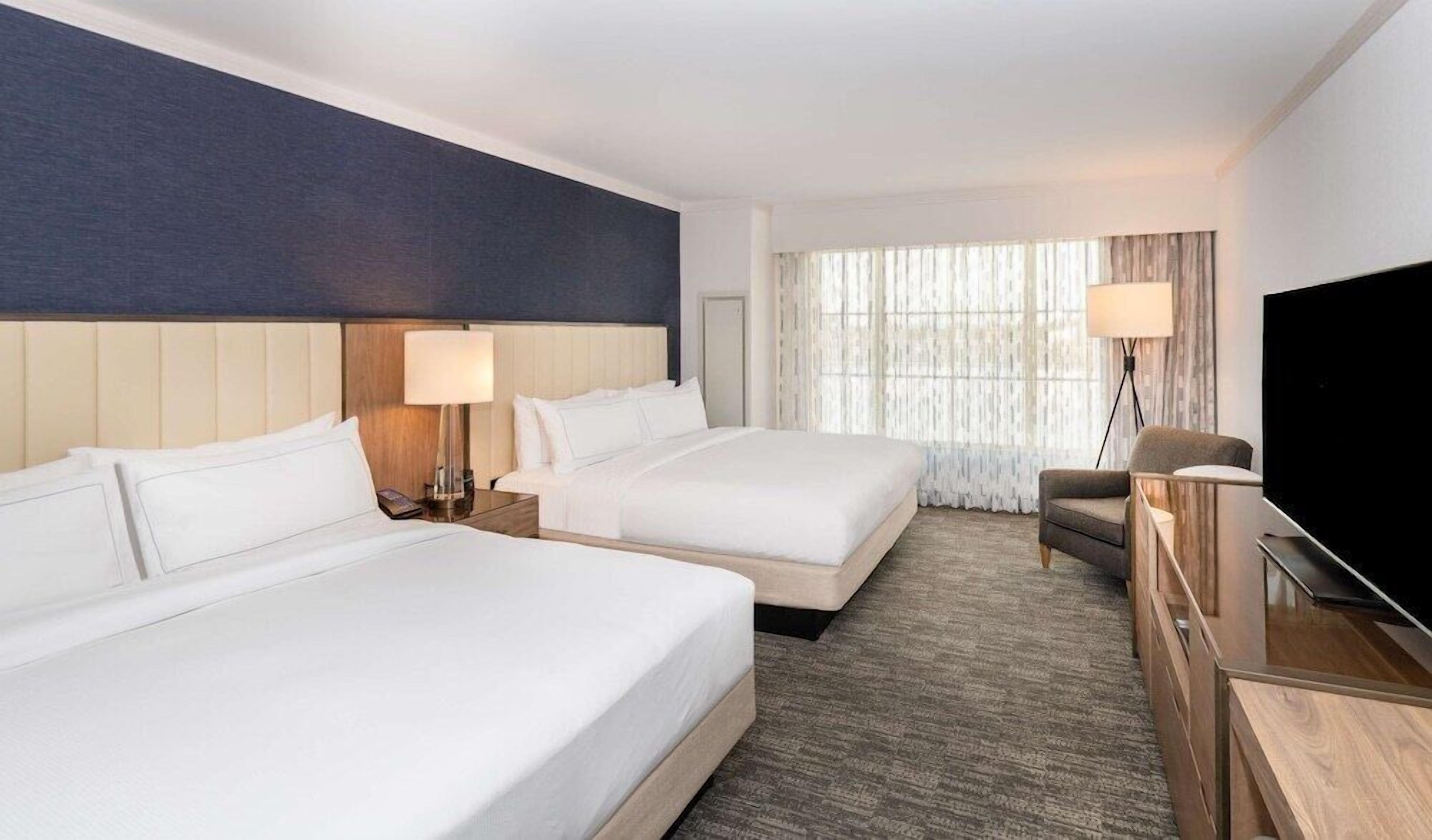 Premium bedding, pillowtop beds, in-room safe, desk
