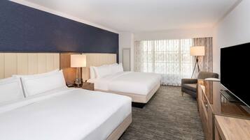 Premium bedding, pillowtop beds, in-room safe, desk