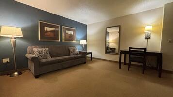 Bureau, rideaux occultants, chambres insonorisées