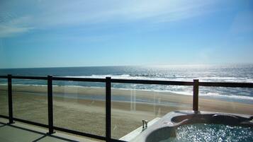 Romantic Room, 1 King Bed, Hot Tub, Ocean View (Accessed via Stairs) | Balcony