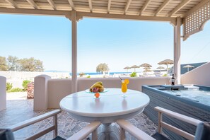 Deluxe Suite with Outdoor Hot Tub, Sea View | View from room - En Plo Boutique Suites (Santorini)