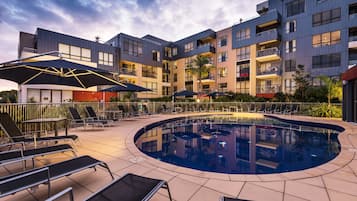 Indoor pool, outdoor pool