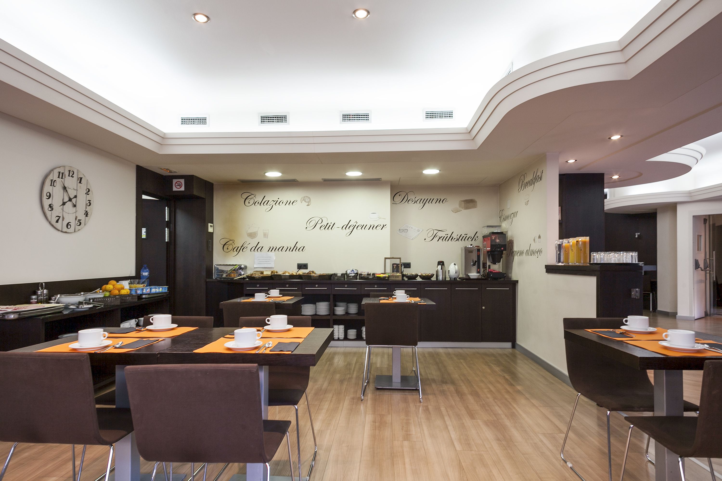 daily buffet breakfast (eur 10.50 per person)