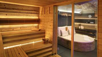 Sauna, Whirlpool, Körperbehandlungen, Aromatherapie, Warmsteinmassagen