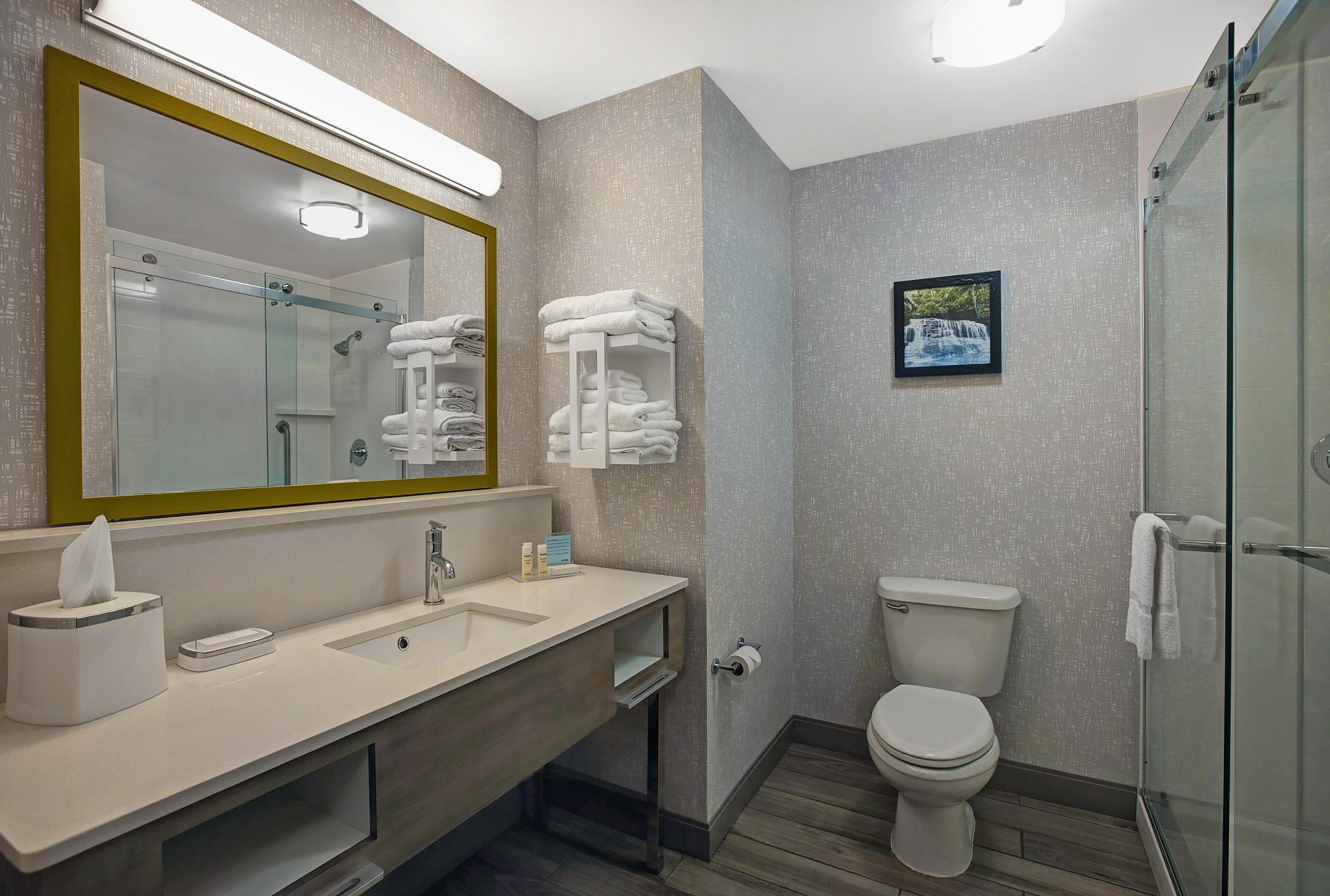 Room, 1 King Bed, Non Smoking | Bathroom shower