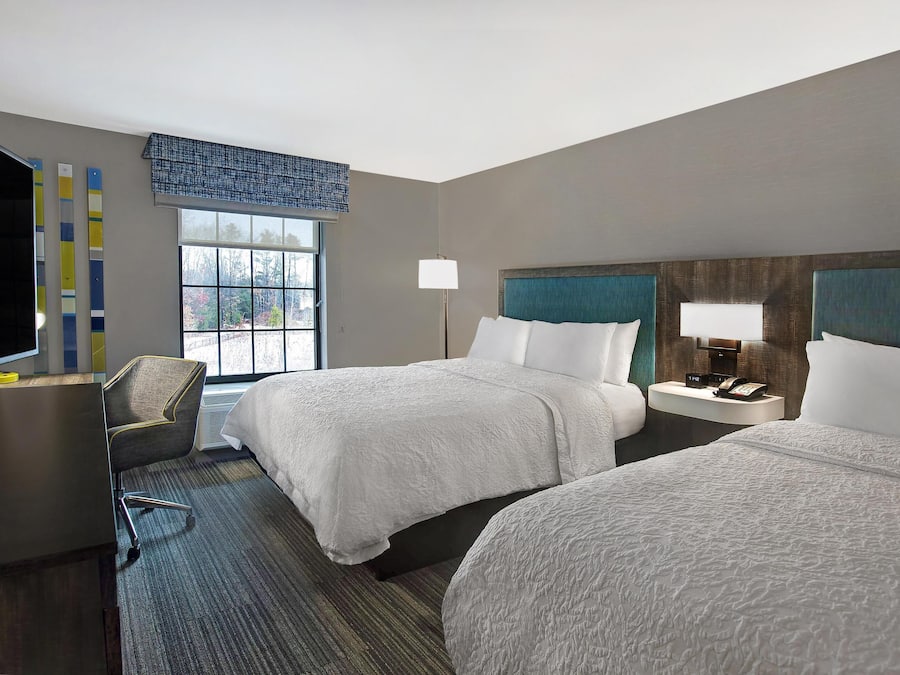 Room, 2 Queen Beds, Refrigerator | Premium bedding, desk, laptop workspace, blackout drapes