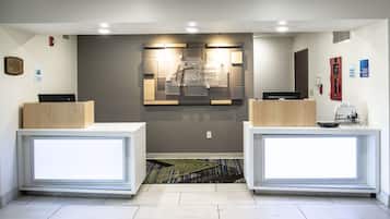 Check-in/check-out kiosk